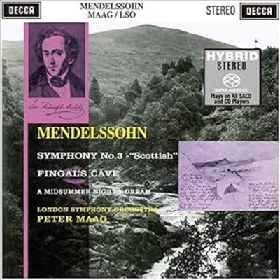 멘델스존: 교향곡 3번, 핑갈의 동굴, 한 여름 밤의 꿈 (Mendelssohn: Symphony No.3, Fingals Cave, A Midsummer Nights Dream) (SACD Hybrid) - Peter Maag