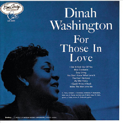 Dinah Washington - For Those In Love (2 Bonus Tracks)(SHM-CD)(일본반)