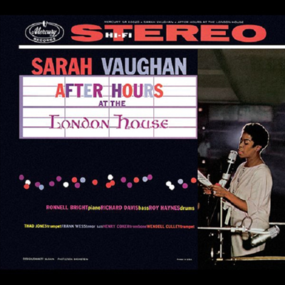 Sarah Vaughan - After Hours At The London House (SHM-CD)(일본반)