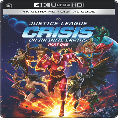 Justice League: Crisis On Infinite Earths - Part 1 (저스티스 리그: 크라이시스 온 인피닛 어스 - 파트 1) (2024)(Steelbook)(한글무자막)(4K Ultra HD)