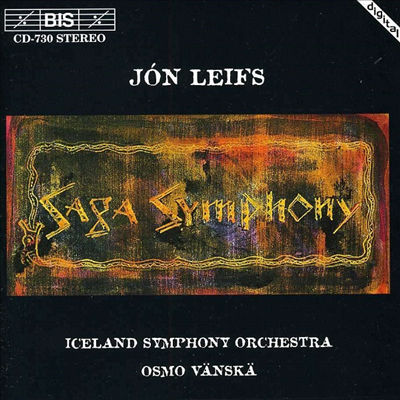 욘 레이프스: 교향곡 1번 (Jon Leifs: Symphony No.1 'Saga Symphony')(CD) - Osmo Vanska