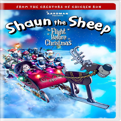 Shaun The Sheep: The Flight Before Christmas (못 말리는 어린 양 숀 - 크리스마스 대모험) (2021)(지역코드1)(한글무자막)(DVD)