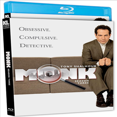 Monk: Season Three (몽크: 시즌 3) (2004)(한글무자막)(Blu-ray)