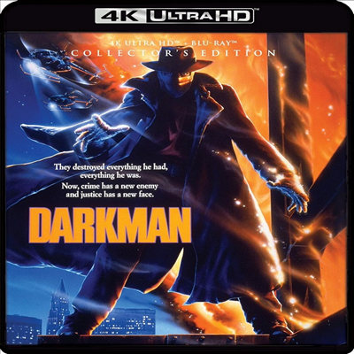 Darkman (Collector&#39;s Edition) (다크맨) (1990)(한글무자막)(4K Ultra HD + Blu-ray)