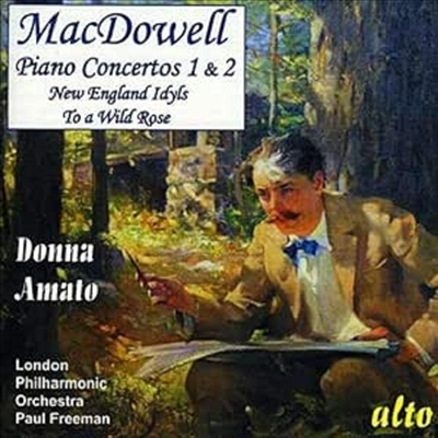 맥다월: 피아노 협주곡 1, 2번 (MacDowell: Piano Concerto No.1 & 2)(CD) - Donna Amato