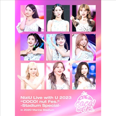 NiziU (니쥬) - Live With U 2023 "Coco! Nut Fes." -Stadium Special- In Zozo Marine Stadium (2Blu-ray) (완전생산한정반)(Blu-ray)(2024)