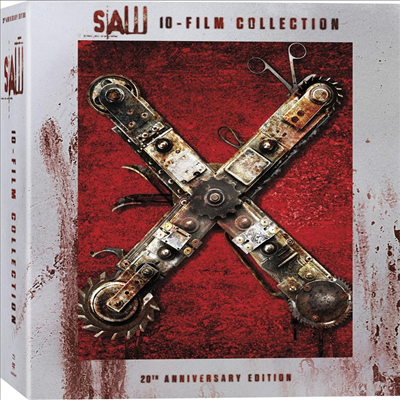 Saw (20th Anniversary Edition): 10-Film Collection) (쏘우: 10 필름 컬렉션)(한글무자막)(Blu-ray + DVD)