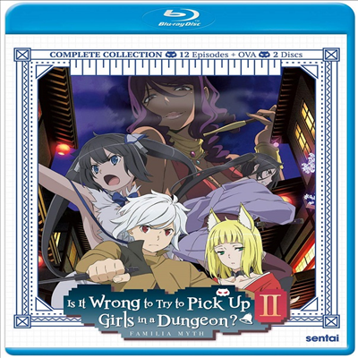 Is It Wrong To Try To Pick Up Girls In A Dungeon?: Season 2 (던전에서 만남을 추구하면 안 되는 걸까?: 시즌 2)(한글무자막)(Blu-ray)