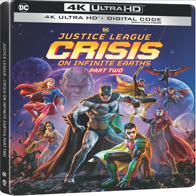 Justice League: Crisis On Infinite Earths - Part 2 (저스티스 리그: 크라이시스 온 인피닛 어스 - 파트 2 (2024)(Steelbook)(한글무자막)(4K Ultra HD)