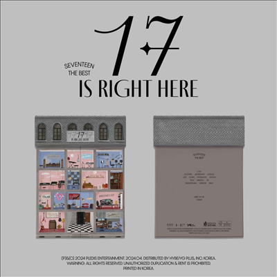 세븐틴 (Seventeen) - Seventeen Best Album - 17 Is Right Here (Hear Version)(미국반 독점 엽서 랜덤)(미국빌보드집계반영)(2CD)