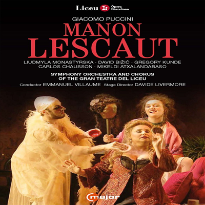 푸치니: 오페라 &#39;마농 레스코&#39; (Puccini: Opera &#39;Manon Lescaut&#39;) (DVD)(한글자막) (2024) - Emmanuel Villaume