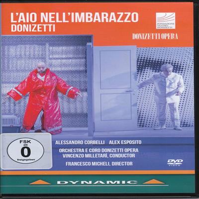 도니체티: 오페라 &#39;난처한 가정교사&#39; (Donizetti: Opera &#39;L&#39;Aio nell&#39;Imbarazzo&#39;) (한글자막)(DVD) (2024) - Vincenzo Milletari