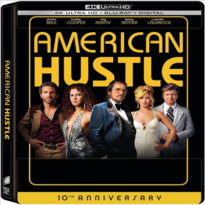 American Hustle (10th Anniversary) (아메리칸 허슬) (2013)(Steelbook)(한글무자막)(4K Ultra HD + Blu-ray)