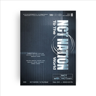 엔시티 (NCT) - 2023 NCT Concert - NCT Nation : To The World In Incheon (지역코드2)(3DVD)