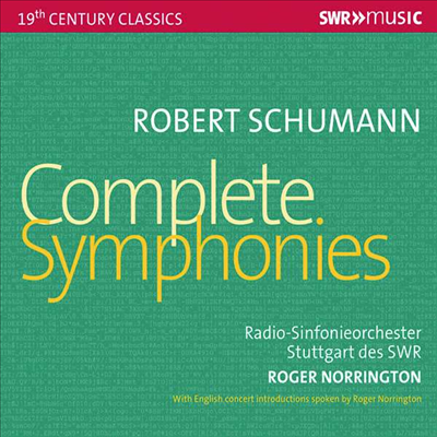 슈만: 교향곡 전곡 1 - 4번 (Schumann: Complete Symphonies Nos.1 - 4) (2CD) - Roger Norrington