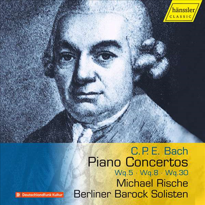 C.P.E.바흐: 피아노 협주곡 (C.P.E.Bach: Piano Concertos Wq.5, 8, 30)(CD) - Michael Rische