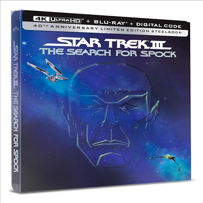 Star Trek III: The Search for Spock (40th Anniversary) (스타 트랙 3 - 스포크를 찾아서) (1984)(Steelbook)(한글무자막)(4K Ultra HD + Blu-ray)