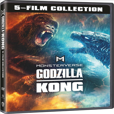 Godzilla/ Kong Monsterverse: 5-Film Collection (고질라 X 콩: 5 필름 컬렉션)(지역코드1)(한글무자막)(DVD)