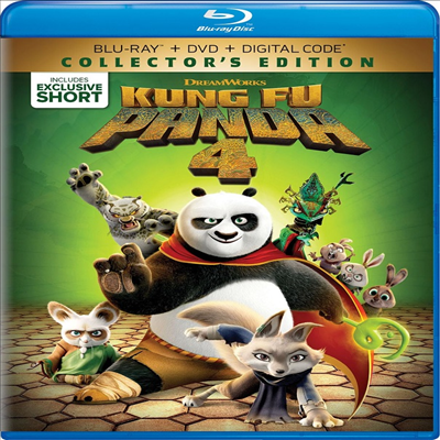 Kung Fu Panda 4 (쿵푸팬더4) (2024)(한글무자막)(Blu-ray + DVD)