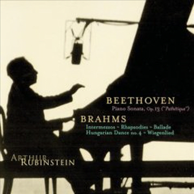 베토벤 : 피아노 소나타 8번 '비창', 브람스: 간주곡, 랩소디 (Beethoven : Piano Sonata No.8 'Pathetique', Brahms : Intermezzo, Rhapsody (Rubinstein Collection, Vol.10)(CD) - Arthur Rubinstein