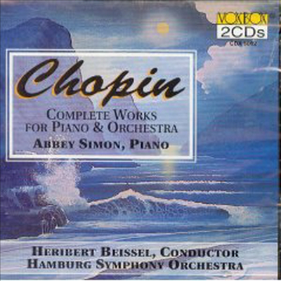 쇼팽 : 피아노 협주곡 1, 2번, 모차르트 주제에 의한 변주곡, 론도 (Chopin : Complete Works for Piano and Orchestra)(CD) - Abbey Simon