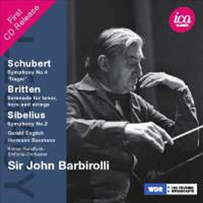슈베르트: 교향곡 4번 & 시벨리우스: 교향곡 2번 (Schubert: Symphony No.4 & Sibelius: Symphony No.2) (2CD) - John Barbirolli