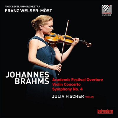 브람스: 바이올린 협주곡 & 교향곡 4번 (Brahms: Violin Concerto & Symphony No.4) (Blu-ray) (2018) - Julia Fischer