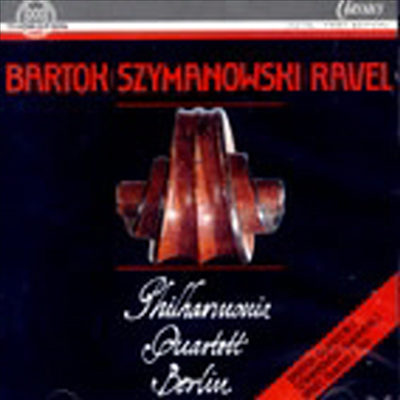 바르톡, 시마노프스키, 라벨 : 현악 사중주 (Bartok, Szymanowski, Ravel : String Quartets)(CD) - Philharmonia Quartett Berlin