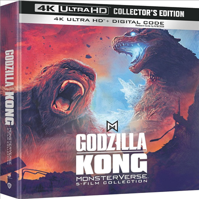Godzilla/ Kong Monsterverse: 5-Film Collection (고질라 X 콩: 5 필름 컬렉션)(Boxset)(한글무자막)(4K Ultra HD)