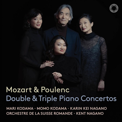 모차르트: 피아노 협주곡 7, 10번 &amp; 풀랑크: 두 대의 피아노를 위한 협주곡 (Mozart: Piano Concerto Nos.7, 10 &amp; Poulenc: Concerto for Two Pianos) (SACD Hybrid) - Karin Kei Nagano