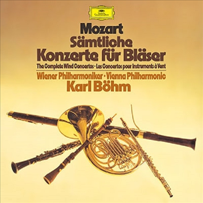 모차르트: 목관과 금관 협주곡 (Mozart: Complete Wind Concertos) (Ltd)(DSD)(3SACD Hybrid Boxset)(일본 타워레코드 독점 한정반) - Karl Bohm