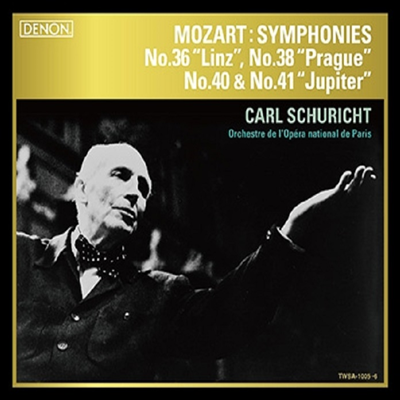 모차르트: 교향곡 36, 38, 40, 41번 (Mozart Symphony No.36, 38, 40 & 41) (Ltd)(DSD)(2SACD Hybrid)(일본 타워레코드 독점 한정반) - Carl Schuricht