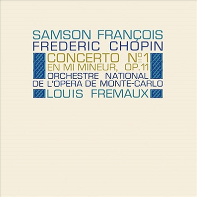 쇼팽: 피아노 협주곡 1, 2번, 론도 (Chopin: Piano Concerto No.1 &amp; 2, Rondo) (Ltd)(SACD Hybrid)(일본 타워레코드 독점 한정반) - Samson Francois