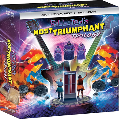 Bill & Ted's Most Triumphant Trilogy (엑설런트 어드벤쳐 3부작)(한글무자막)(4K Ultra HD + Blu-ray)