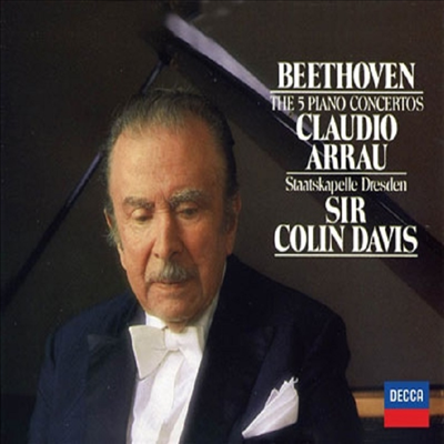 베토벤: 피아노 협주곡 1-5번 (Beethoven: Piano Concerto No.1-5) (Ltd)(3CD)(일본 타워레코드 독점 한정반) - Claudio Arrau