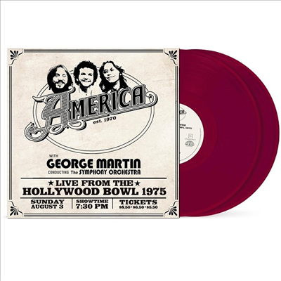 America - America: Live At The Hollywood Bowl 1975 (Remastered)(Ltd)(Colored 2LP)