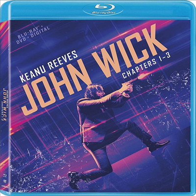 John Wick: Chapters 1-3 (존 윅: 1-3)(한글무자막)(Blu-ray)