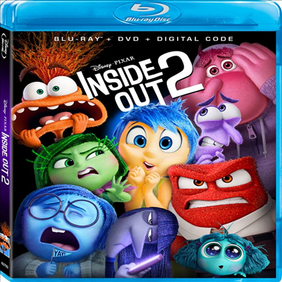 Inside Out 2 (인사이드 아웃 2) (2024)(한글무자막)(Blu-ray + DVD)