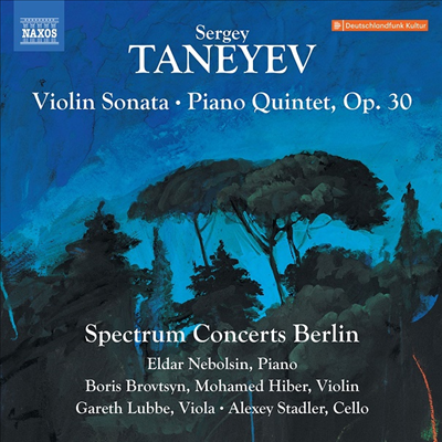 타네예프: 바이올린 소나타 &amp; 피아노 오중주 (Taneyev: Violin Sonata &amp; Piano Quintet, Op. 30)(CD) - Spectrum Concerts Berlin