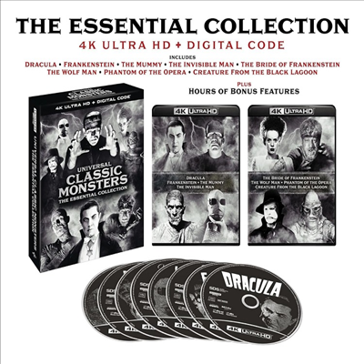 Universal Classic Monsters: 8-Movie Collection (유니버설 클래식 몬스터스: 8 무비 컬렉션)(Boxset)(한글무자막)(4K Ultra HD)