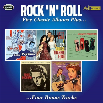 Carl Perkins / Frankie Ford / Johnny Preston / Eddie Cochran / Big Bopper - Rock N Roll - Five Classic Albums Plus (Remastered)(5 On 2CD)