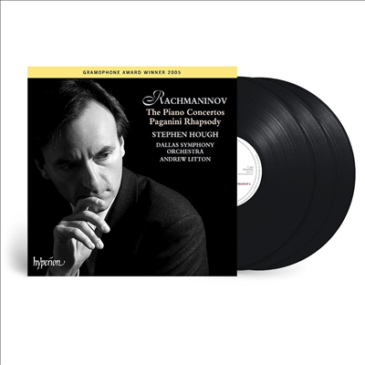라흐마니노프: 피아노 협주곡 1 - 4번 &amp; 파가니니 광시곡 (Rachmaninoff: Piano Concertos Nos.1 - 4 &amp; Rhapsody On A Theme Of Paganini) (180g)(3LP) - Stephen Hough
