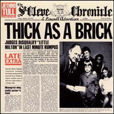 [EU 수입] Jethro Tull - Thick as a Brick (+ 2 Bonus Tracks)(CD)