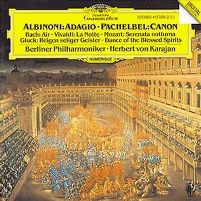 알비노니 : 아다지오, 파헬벨 : 캐논 (Albinoni : Adagio, Pachelbel : Canon)(CD) - Herbert Von Karajan