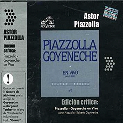 Astor Piazzolla Y Roberto Goyeneche - Piazzolla - Goyeneche En Vivo (CD)