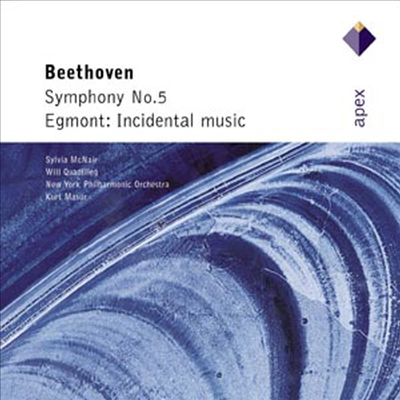 베토벤 : 교향곡 5번, 에그몬트 서곡 (Beethoven : Symphony No.5 Op.67, 'Egmont' Overture Op.48)(CD) - Kurt Masur