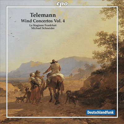 텔레만 : 관악 협주곡집 4집 - 2대의 리코더 협주곡, 플루트 협주곡, 오보에 다모레 협주곡, 오보에 협주곡 (Telemann : Blaserkonzerte Vol. 4)(CD) - Michael Schneider