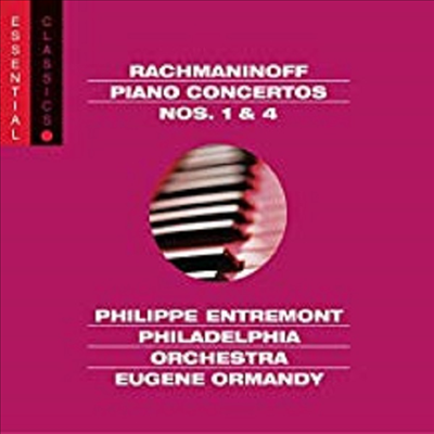 라흐마니노프 : 피아노 협주곡 1, 4번, 파가니니 랩소디 (Rachmaninoff : Piano Concertos Nos.1 &amp; 4, Paganini Rhapsody Op.43)(CD) - Philippe Entremont