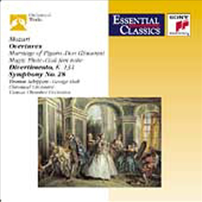 모차르트 : 서곡, 디베르티멘토, 교향곡 28번 (Mozart : Overtures, Divertimento, Symphony No.28)(CD) - George Szell