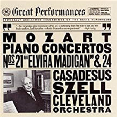 모차르트 : 피아노 협주곡 21번 &#39;엘비라 마디간&#39;, 24번 (Mozart : Piano Concertos No.21 K.467 &#39;Elvira Madigan&#39;, No.24 K.491)(CD) - George Szell